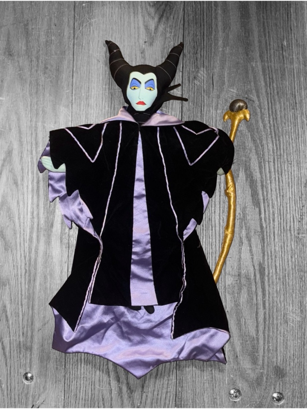 Disney Store Sleeping Beauty Maleficent Villain Plush Doll 20" w/ Staff